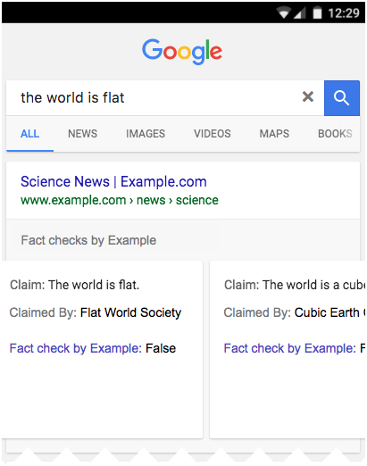Google Fact Chekcer