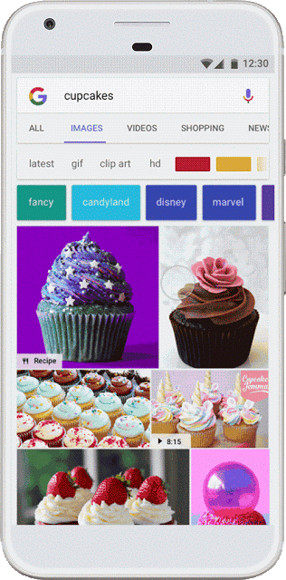 Google Images puts badges on image search