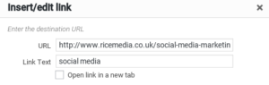 Wordpress internal linking