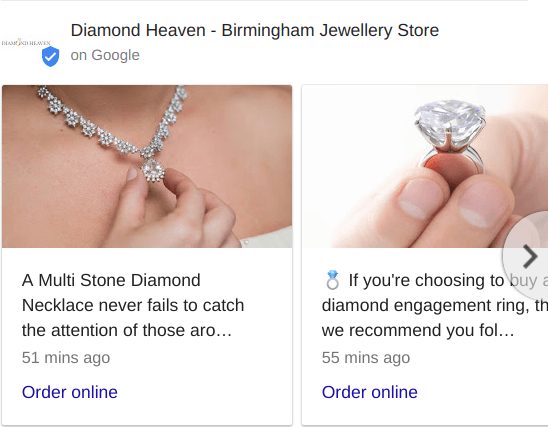 Google Posts Example