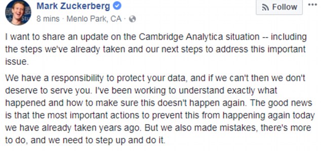 Cambridge Analytica & Facebook data breach