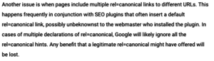 Multiple Canonical Tags