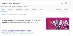 crawl budget definition
