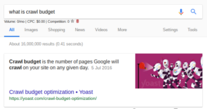what is crawl budget