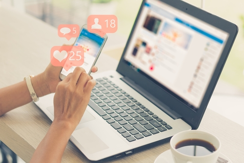responding to messages on social media