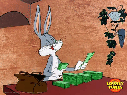 bugs bunny counting cash