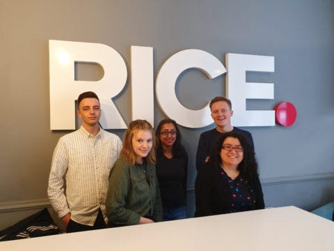 five new staff members at ricemedia