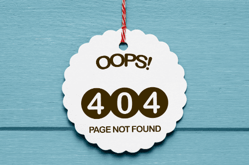 404 page not found
